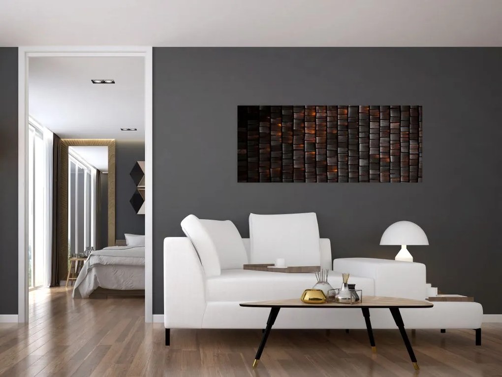 Modern absztrakt kép (120x50 cm)