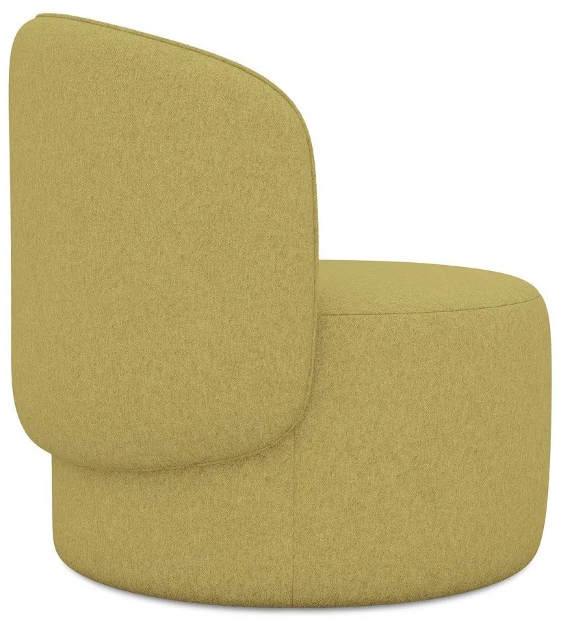 Mustársárga fotel Ipo – Makamii