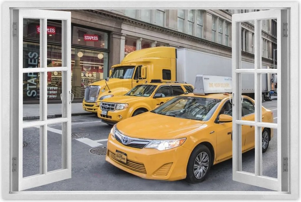 Poszterek 120x80 Sárga járművek New York