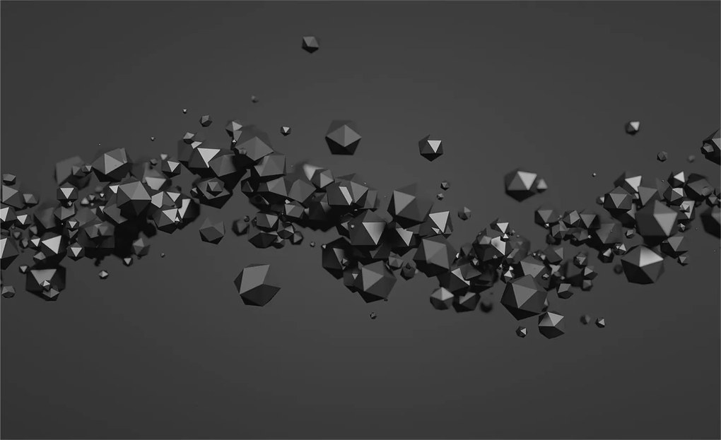 Dekoratív Fotótapéta Hálószobába Fekete tömbök 416x254 Ragasztó