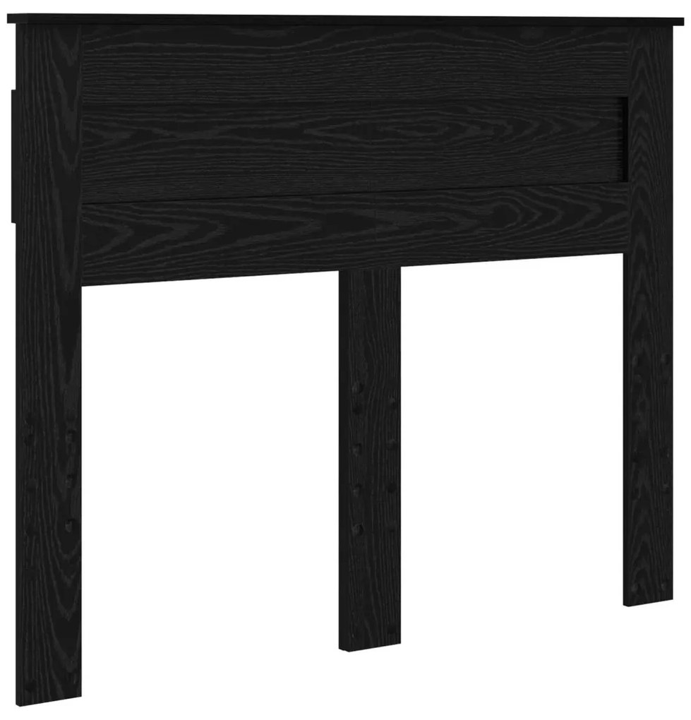 vidaXL Ágykeret fejtámlával fiókkal Fekete tölgy 120 x 190 cm Faanyag