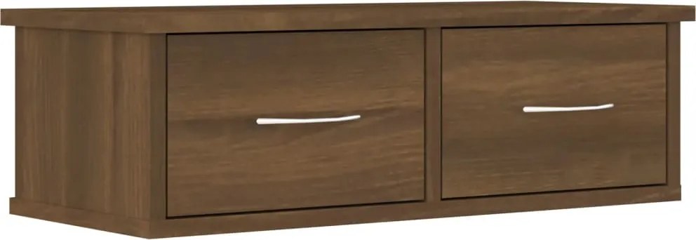 vidaXL barna tölgy színű szerelt fa faliszekrény 60 x 26 x 18,5 cm