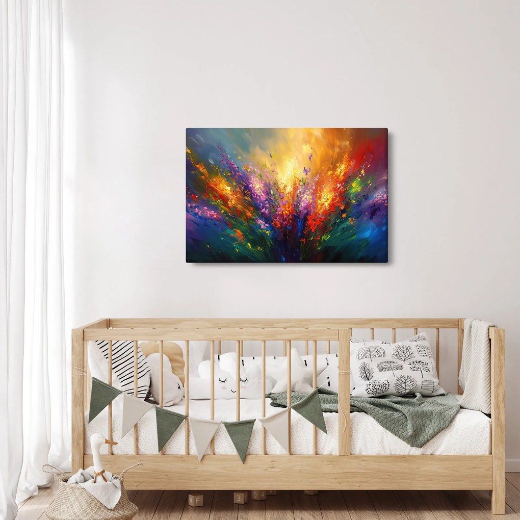 Kép - A virágok absztrakciója (90x60 cm)