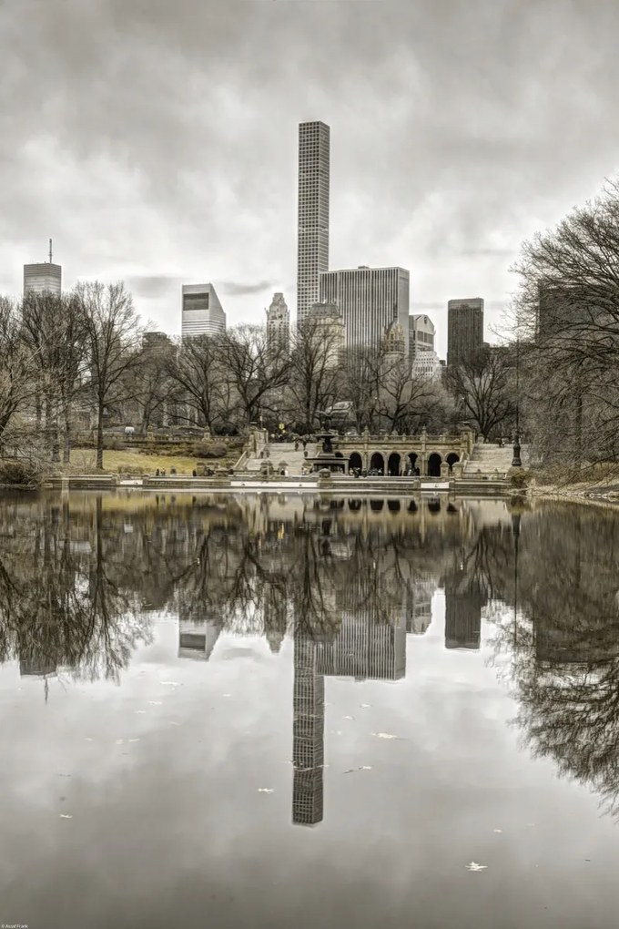 Poszter 40x60cm Alsó-Manhattan panoráma a Central Parkból 2, Assaf Frank