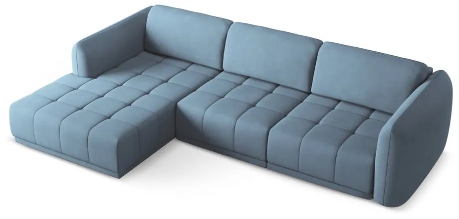 Világoskék sarokkanapé (bal oldali) Hoku – Makamii