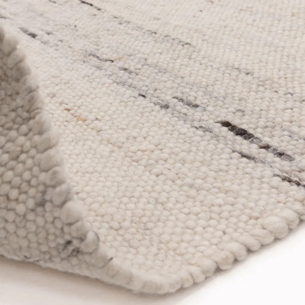 Elefántcsont színű kétoldalas-kézi szövésű gyapjúkeverék szőnyeg 120x170 cm Birkdale Ivory – Asiatic Carpets