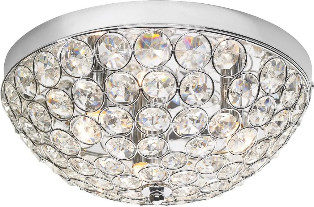 DAR LIGHTING KYR5350 KYRIE Kristály Mennyezeti Lámpa Csiszolt Króm G9 IP20