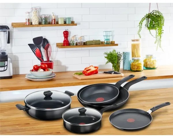 Tefal SIMPLY CLEAN alacsony fazék fedővel, 28 cm