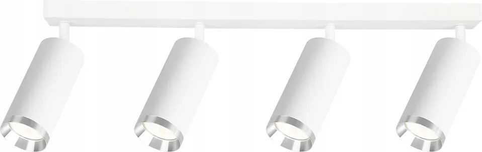 Mica Spot lámpatest fehér króm 4xGU10