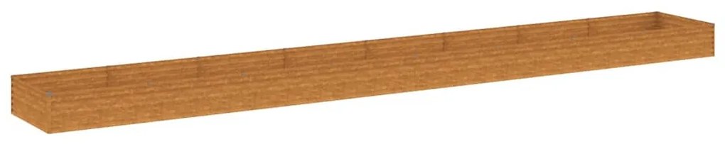 corten acél kerti magaságyás 770x100x36 cm
