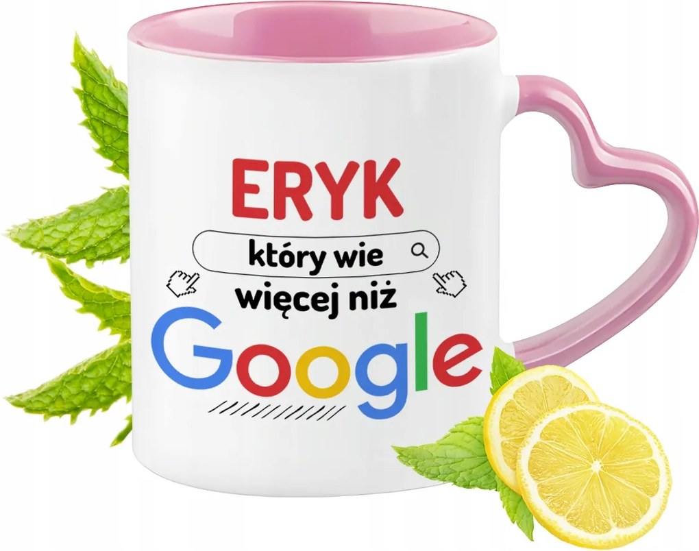 Erik Bögre Rózsaszín Szív Alakú Füllel Kávé Ajándék