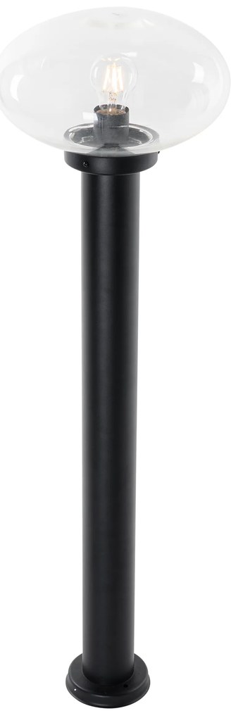 Modern kültéri oszloplámpa fekete 100 cm - Elly