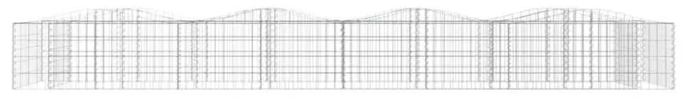 íves horganyzott vas gabion magaságyás 400x100x50 cm