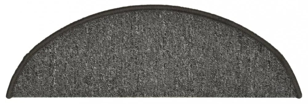 15 db sötétszürke lépcsőszőnyeg 56 x 17 x 3 cm