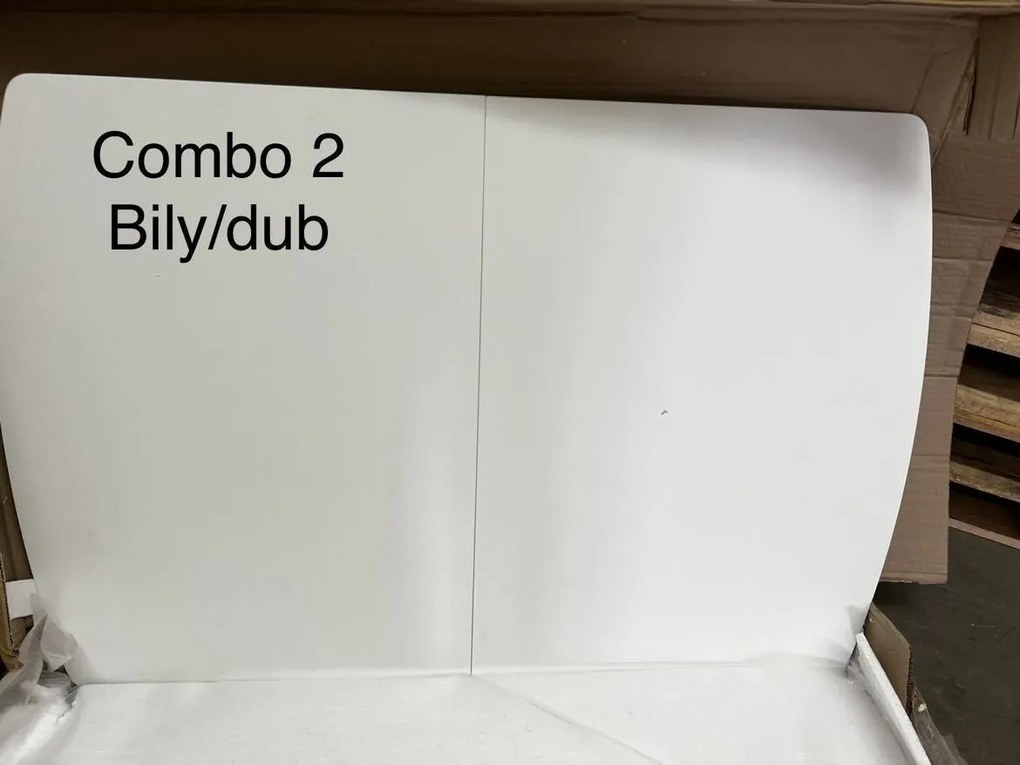 AKCIÓ Fehér étkezőasztal COMBO 120X75 II. osztály
