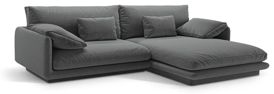 Sötétszürke sarokkanapé (jobb oldali) Torino – Micadoni Home