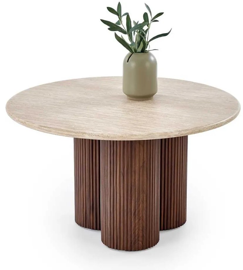 Donovan dohányzóasztal, kő / dió