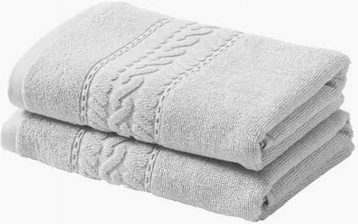 Cordelia törölköző Világosszürke 30 x 50 cm, 2 db