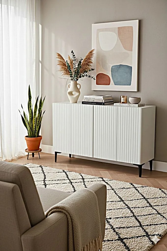 Zeynep komód, fehér, 120 cm – TR555CHM1417