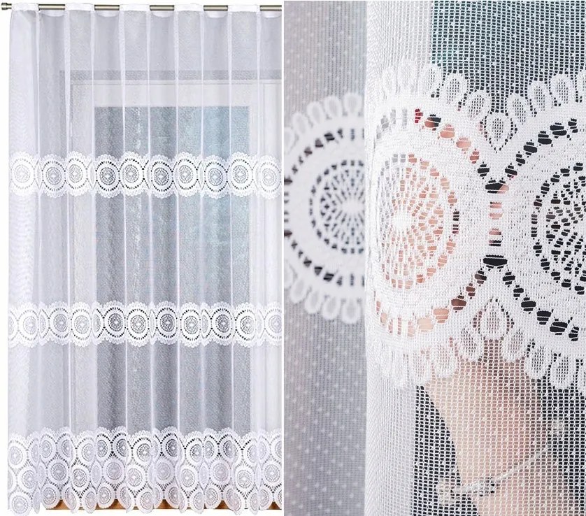 Malwina mintás függöny 18535 200x170cm (szegélyekkel)