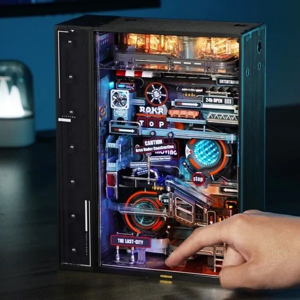 RoboTime - 3D mechanikus Üveggolyó pálya puzzle Múltbéli város