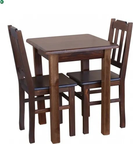 Étkezőasztal kocka 60x60 barna