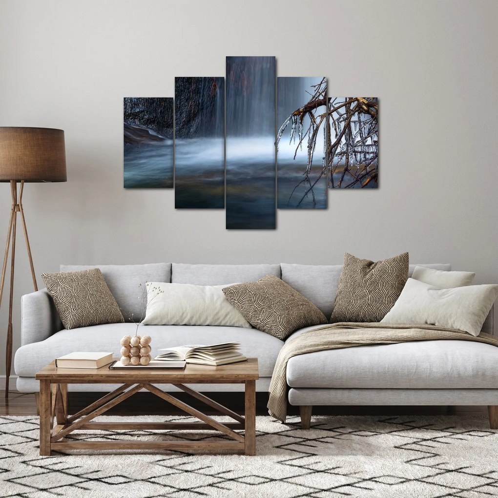 Egy téli lagúna képe (150x105 cm)