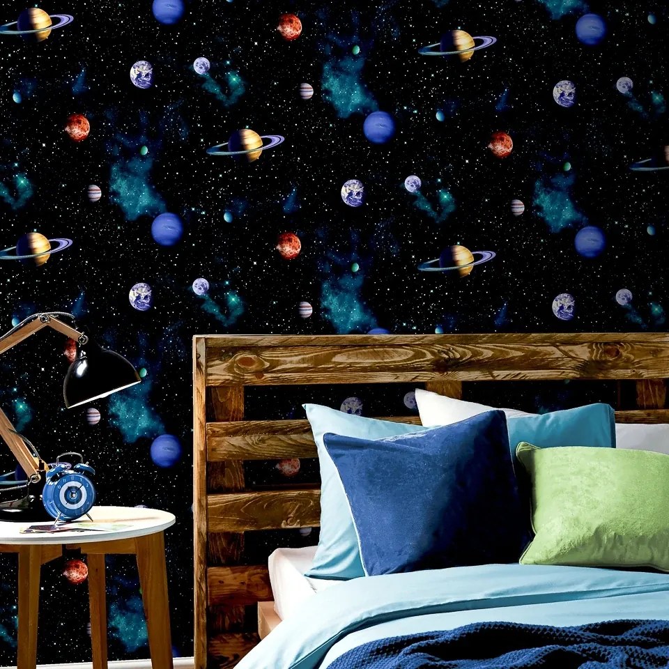 Arthouse Signature 2 Cosmos kék világűr mintás papír tapéta – 668100