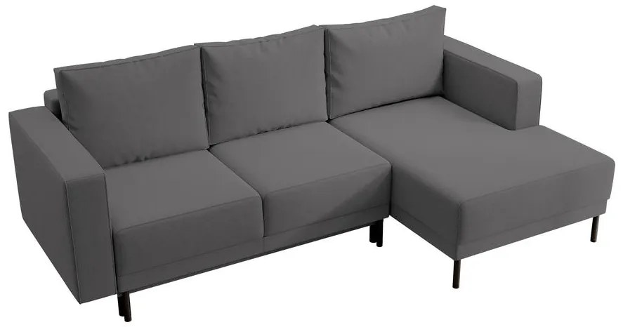 Sarokkanapé Rodriguez mini (J) (világos szürkés fekete + fekete). 1099544