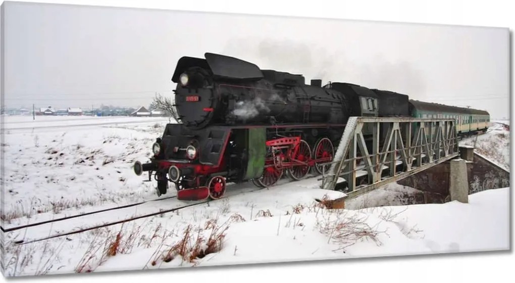 Festmények 115x55 Gőzmozdony Ol 49-59