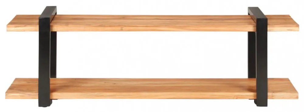 tömör akácfa TV-szekrény 130 x 40 x 40 cm