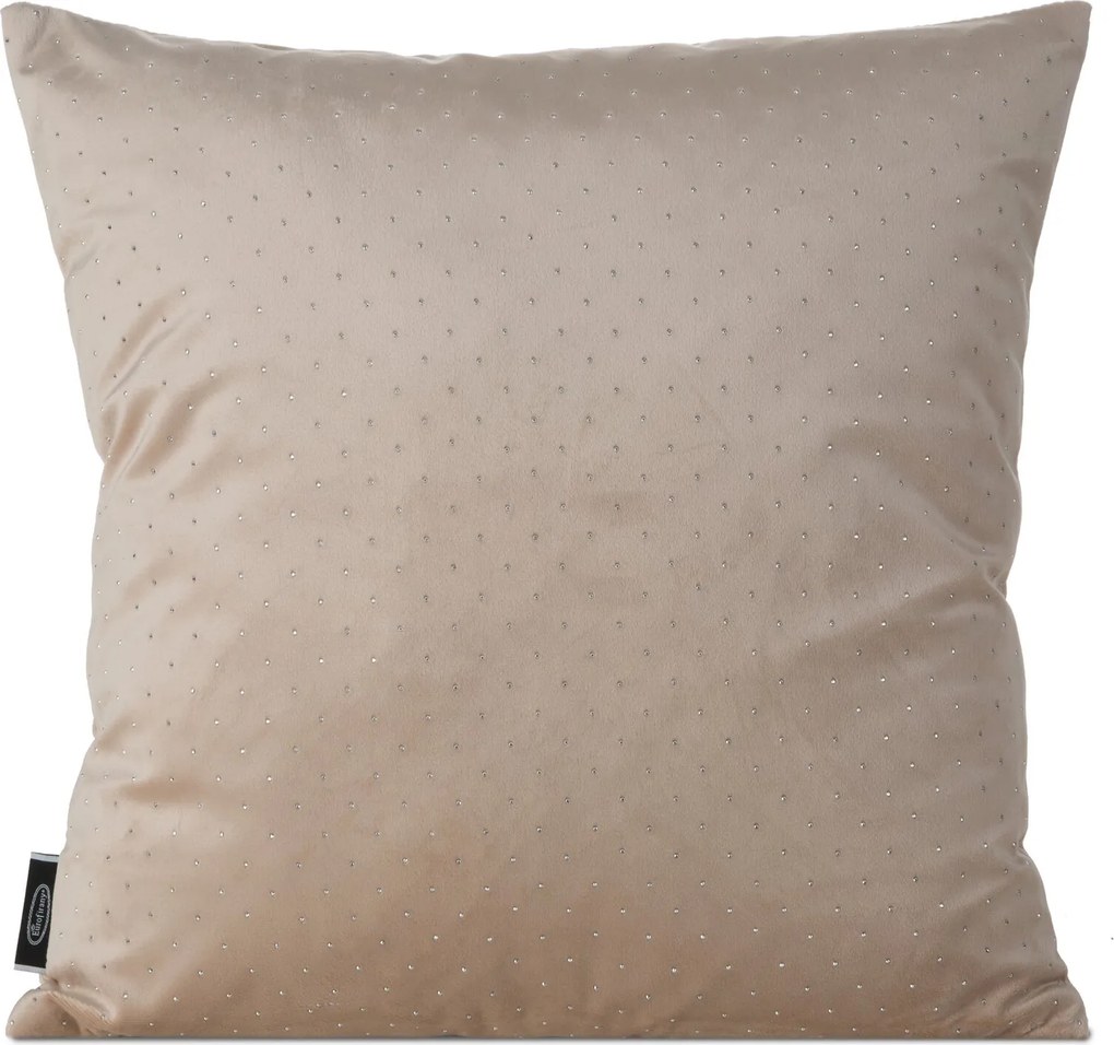 Ariadna párnahuzat 45x45 cm bézs gyémánt dekoratív boglárka