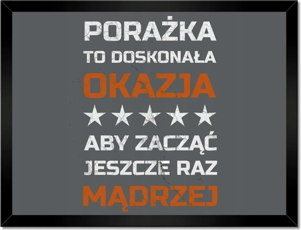 Poszterek keretben 40x30 A kudarc egy lehetőség Bölcsesség