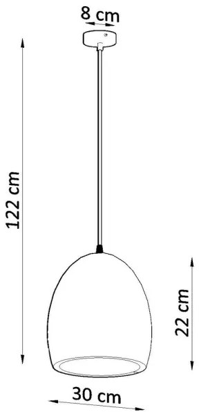 Csillár zsinóron FLAWIUSZ 1xE27/60W/230V
