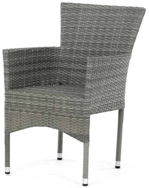 Autronic Kerti szék, fém, polirattan, szürke,AZC-S2118 GREY