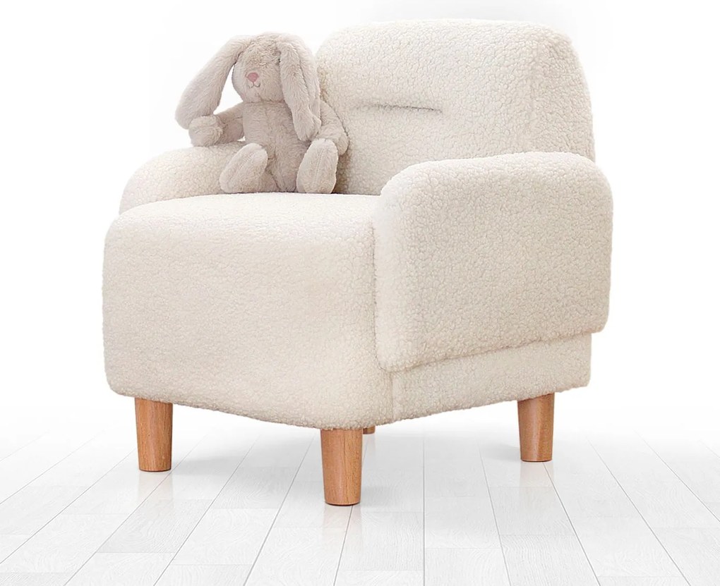 Gyerek ülőke Cobie Teddy - White