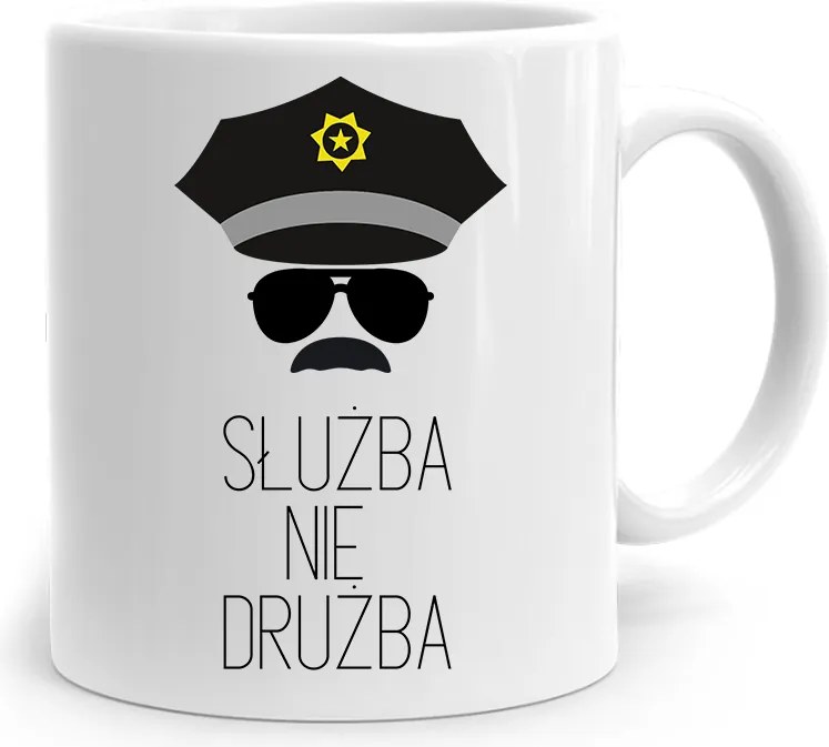 Rendőr Bögre Rendőrnő Szolgálat Nem Vőfély nyomtatott fényképpel