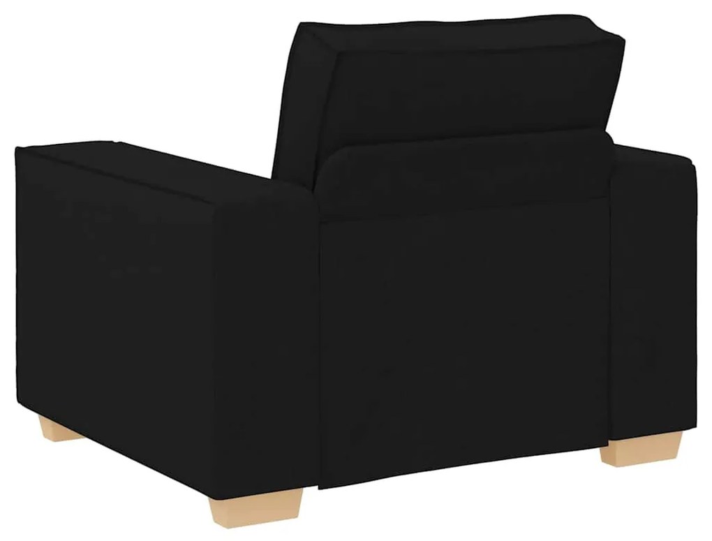 fekete szövet kanapé 60 cm