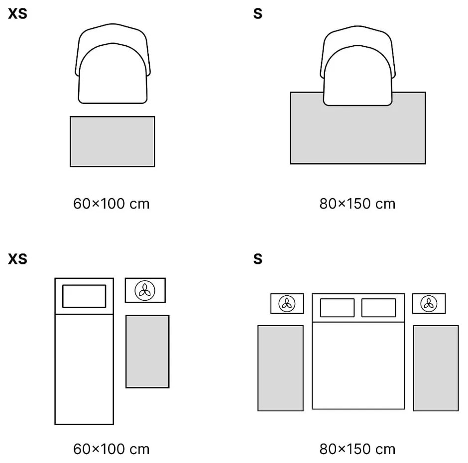 Papatya sötétbézs pamut szőnyeg, 60 x 90 cm - Vitaus