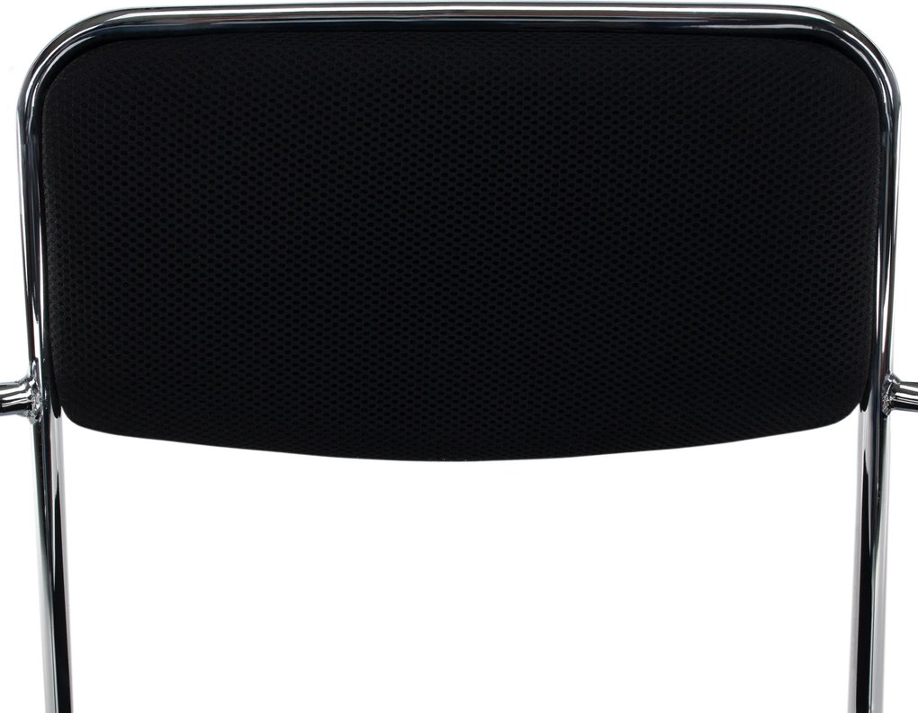 Tárgyolószék, fekete háló, DERYA NEW