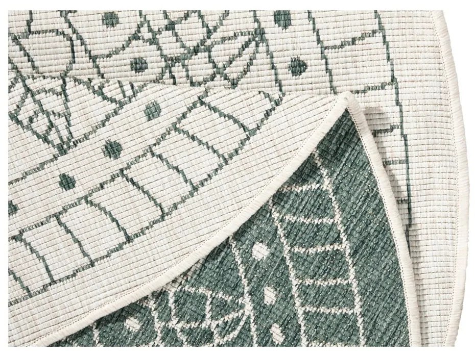 Porto zöld kültéri szőnyeg, ø 140 cm - NORTHRUGS