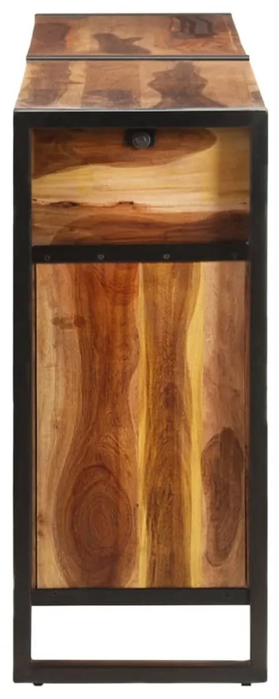 tömör akácfa tálalószekrény mézszínű felülettel 172x35x80 cm