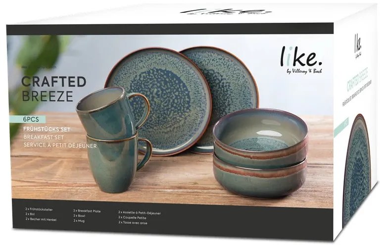 Porcelán étkészlet 6 db-os Crafted Breeze – like | Villeroy & Boch