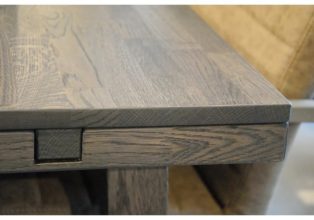 Brooklyn sötétbarna tölgyfa étkezőasztal, 170 x 95 cm - Rowico