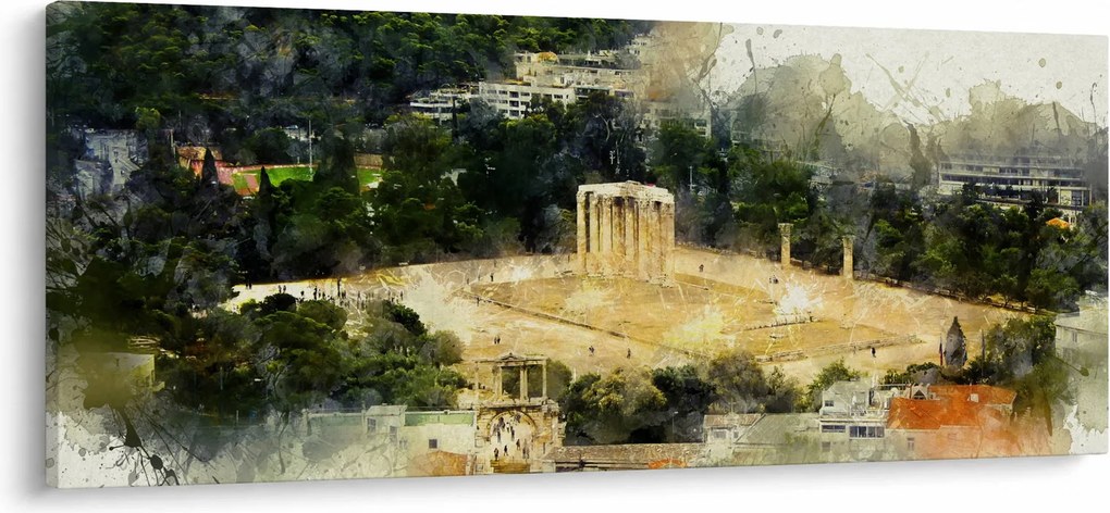 Kép - Zeusz temploma, Athén, Görögország (120x50 cm)