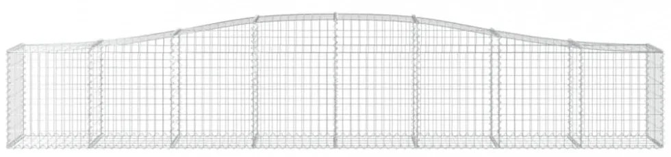 9 db íves horganyzott vas gabion kosár 400x50x60/80 cm