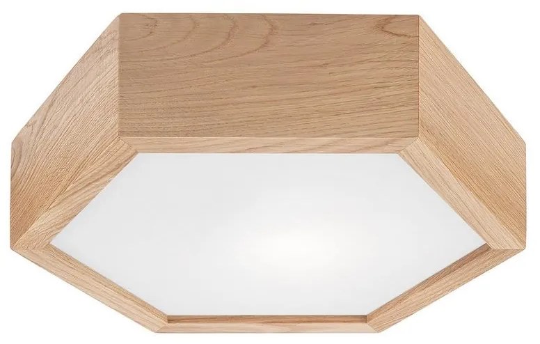 Mennyezeti lámpa OAK HEX 1xE27/60W/230V á. 32 cm tölgy
