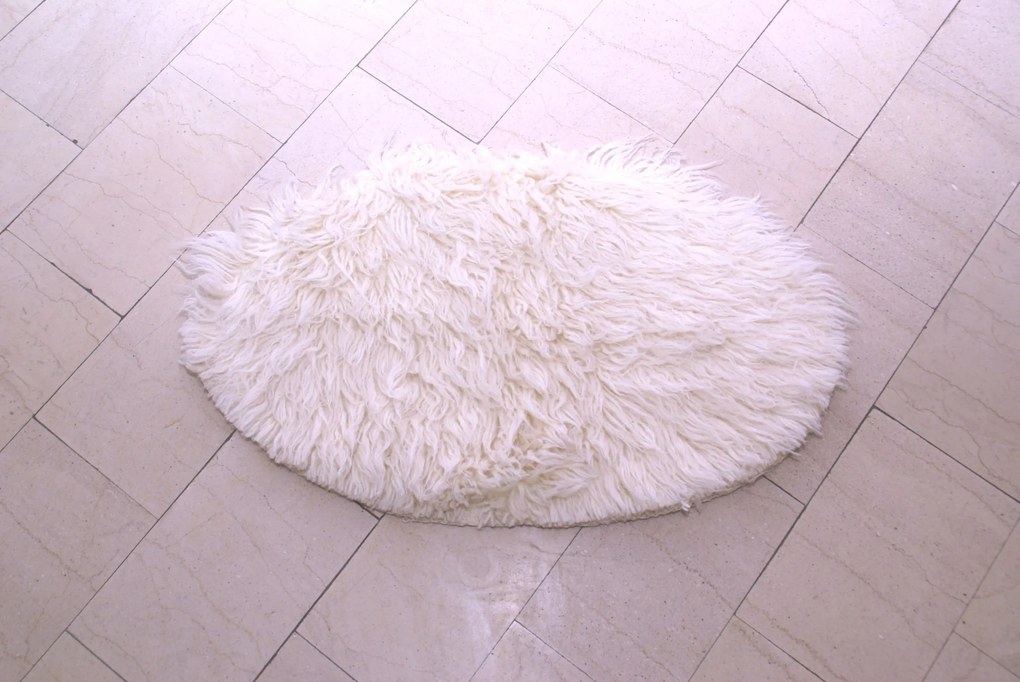 Gyapjú!!!!!! Flokati szőnyeg-takaró 70x140 ovális
