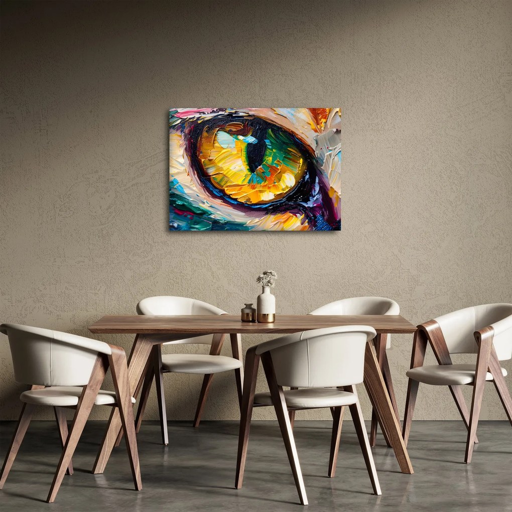 Kép - Macskaszem festmény (70x50 cm)