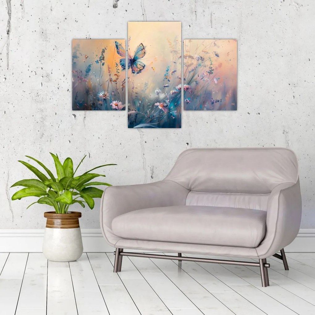 Kép - Rét pillangóval II (90x60 cm)
